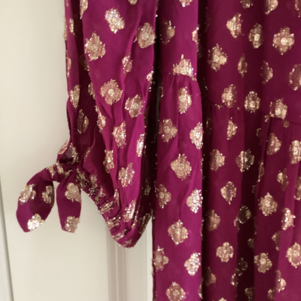 👍SOLD👍Lilly Pulitzer Dayla Maxi Cover-Up Amarena Cherry Pattern Play Viscose - Picture 4 of 15